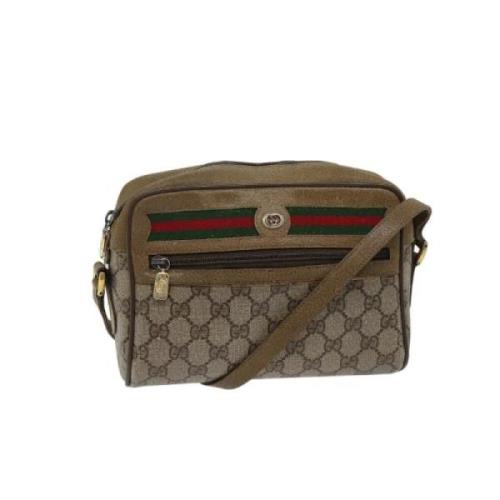 Gucci Vintage Pre-owned Canvas gucci-vskor Beige, Dam