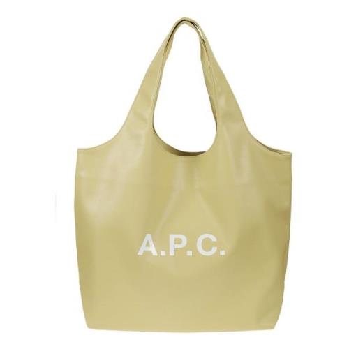 A.p.c. Ljusgul Tote Ninon Väska Yellow, Dam