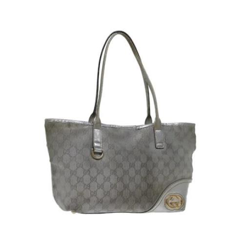 Gucci Vintage Pre-owned Canvas gucci-vskor Gray, Dam