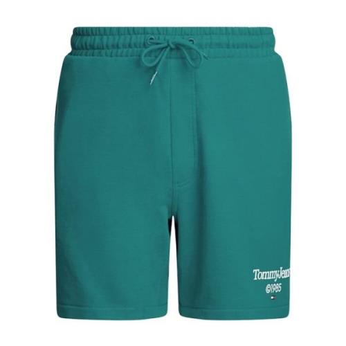 Tommy Jeans Bomull Jogging Shorts - Grön Green, Herr