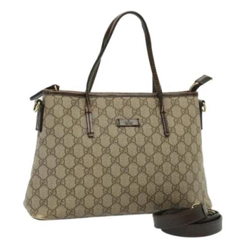 Gucci Vintage Pre-owned Laeder gucci-vskor Beige, Dam