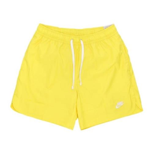 Nike Nät Fodrad Badshorts Gul/Vit Yellow, Herr