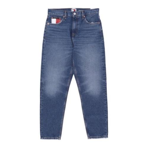 Tommy Hilfiger Hög Sl Ankel Flag Skinny Jeans Blue, Dam