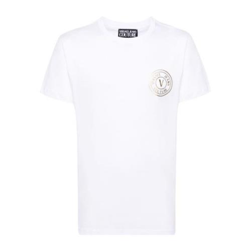 Versace Jeans Couture Casual Bomull T-shirt White, Herr