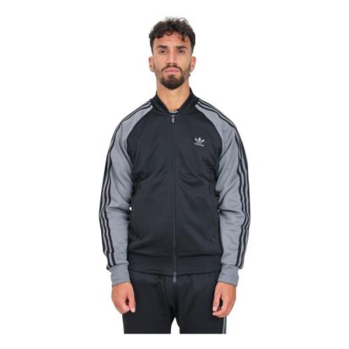 Adidas Originals Klassisk Zip-tröja Black, Herr