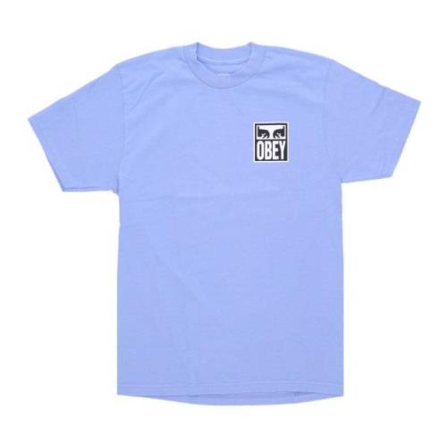 Obey Digital Violet Eyes Icon T-shirt Blue, Herr