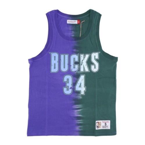 Mitchell & Ness NBA Vertical Tie Dye Tank Multicolor, Herr