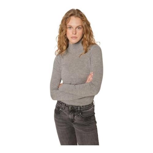 MOS Mosh Highneck Knit Strik Sharkskin Gray, Dam