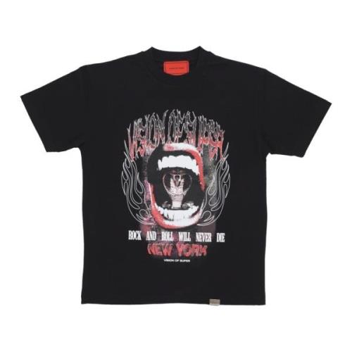 Vision OF Super Cobra Mouth Print Tee Svart T-shirt Black, Herr