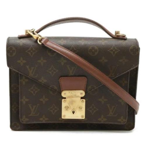 Louis Vuitton Vintage Pre-owned Canvas kuvertvskor Brown, Dam