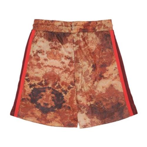 Dolly Noire Mesh Basketball Shorts Orange Multicolor, Herr