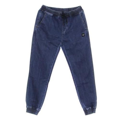 Dolly Noire Denim Jogger Byxor Blå Blue, Herr