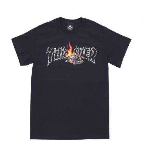 Thrasher Svart Cop Car Tee Kortärmad Black, Herr