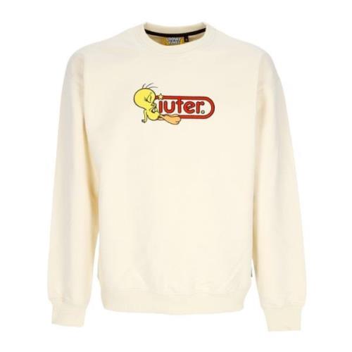 Iuter Söt Lätt Crewneck Sweatshirt Looney Tunes Beige, Herr