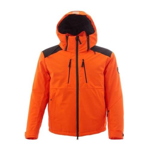 Emporio Armani EA7 Lätt Polyamidjacka för Män Orange, Herr