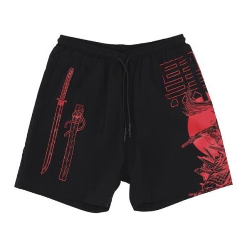 Dolly Noire Musashi Outline Simshorts Svart/Multi Black, Herr