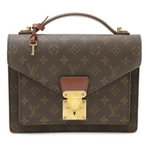 Louis Vuitton Vintage Pre-owned Canvas handvskor Brown, Dam