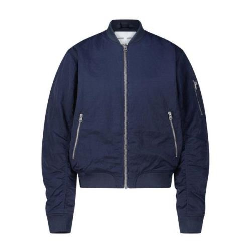 Samsøe Samsøe Urban Bomber Jacket Blue, Dam