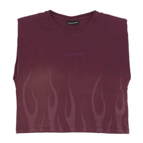 Vision OF Super Flames Tee Grape Dam T-shirt Purple, Dam