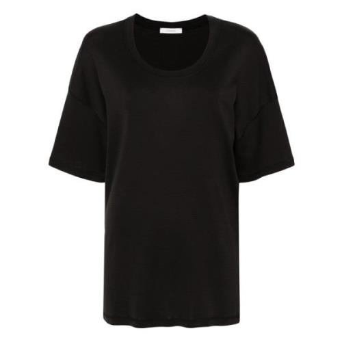 Lemaire Casual Bomull T-shirt Black, Dam