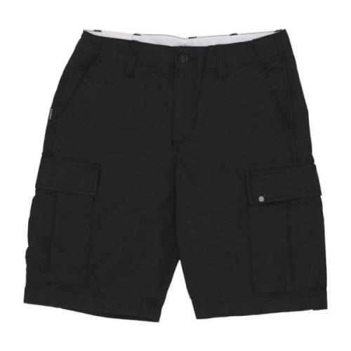 Element Ripstop Cargo Shorts Black, Herr