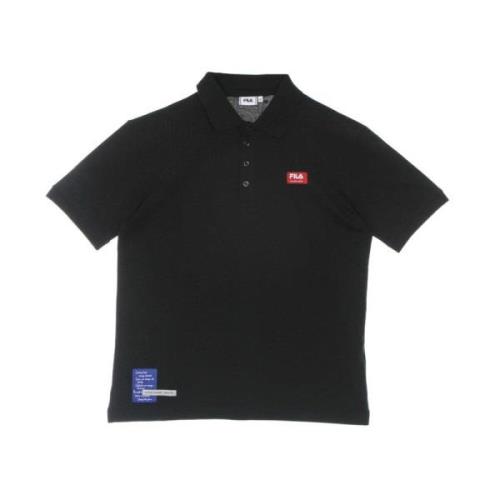 Fila Svart Beauty Polo Skjorta Kort Ärm Black, Herr