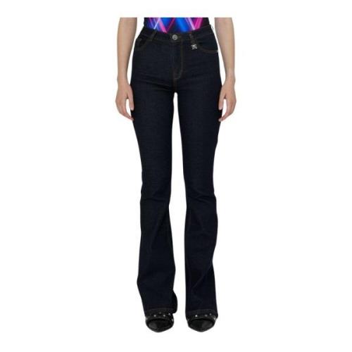 John Richmond Slim Fit Flared Hem Jeans Blue, Dam