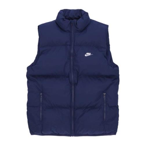 Nike Puffer Vest Down Jacket Midnight Navy/White Blue, Herr