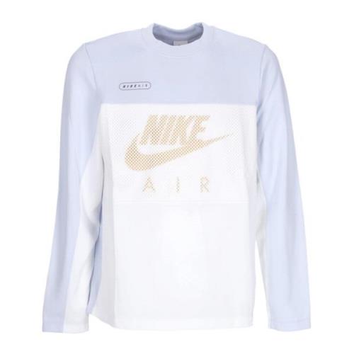 Nike Sportig Långärmad Crew T-shirt Grå/Vit Multicolor, Herr