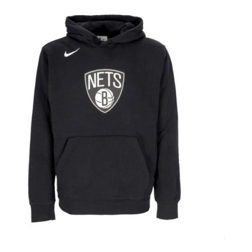 Nike Brooklyn Nets Club Hoodie Svart Black, Herr