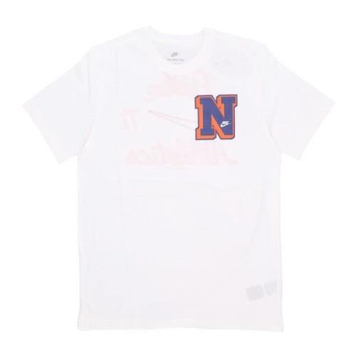 Nike Sail Herr Tee Mjuk Passform Bomull White, Herr