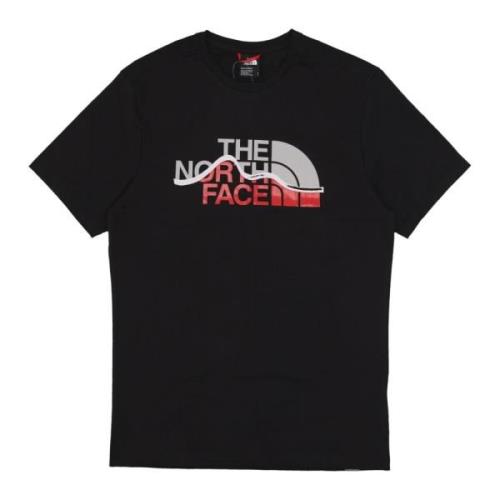 The North Face Svart Mountain Line Tee Kortärmad Black, Herr