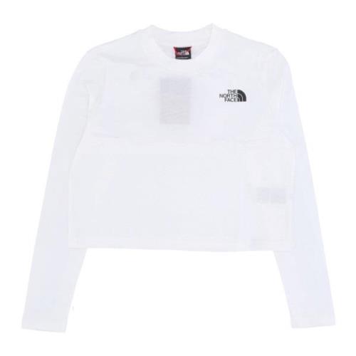 The North Face Kortärmad Crop Tee Gardenia Vit White, Dam