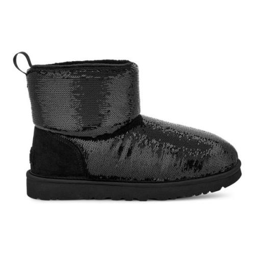 UGG Klassiska Mini Spegelstövlar Black, Dam