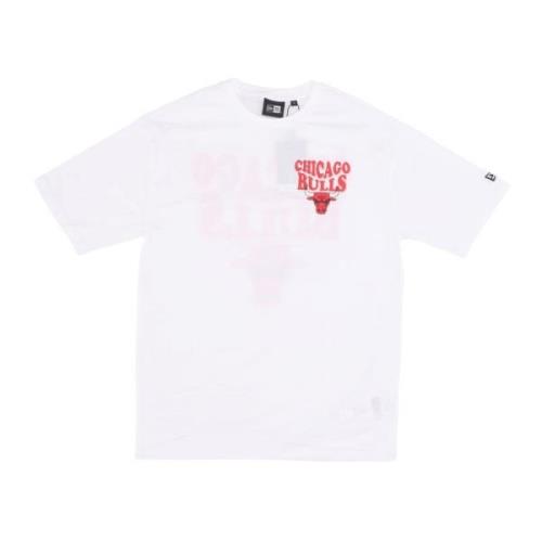 New Era Chicago Bulls Script Tee Vit/Röd White, Herr