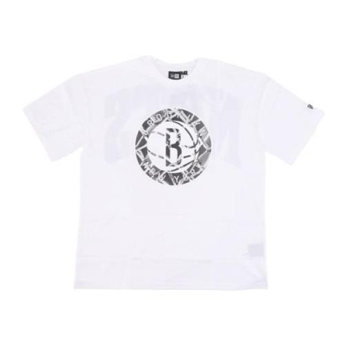 New Era Brooklyn Nets Logo Tee White/Black White, Herr