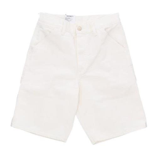 Carhartt Wip Sten Tvättade Arbets Shorts White, Herr