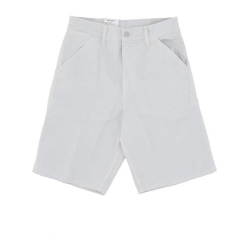 Carhartt Wip Avslappnad passform arbets shorts Sonic Silver Gray, Herr