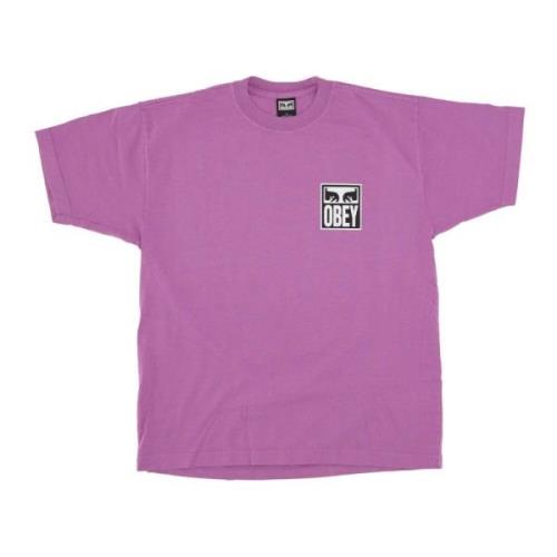 Obey Ikonisk Herr T-shirt Lila Purple, Herr