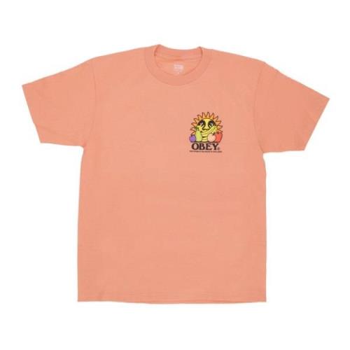 Obey Framtiden Frukter Arbete Tee Citrus T-shirt Pink, Herr