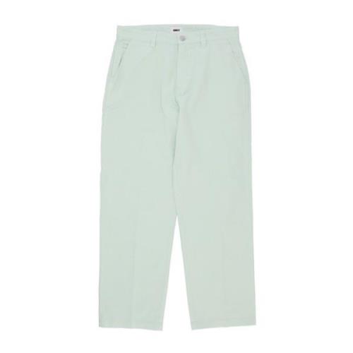 Obey Bomull Twill Snickarbyxor Green, Herr