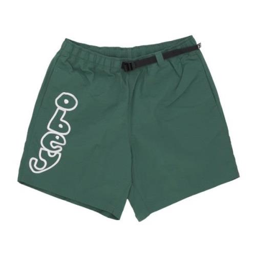 Obey Palm Leaf Herr Shorts Green, Herr