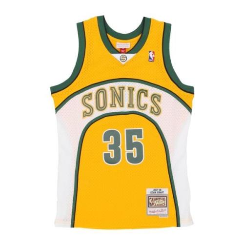 Mitchell & Ness Kevin Durant NBA Basketball Tank Top Yellow, Herr