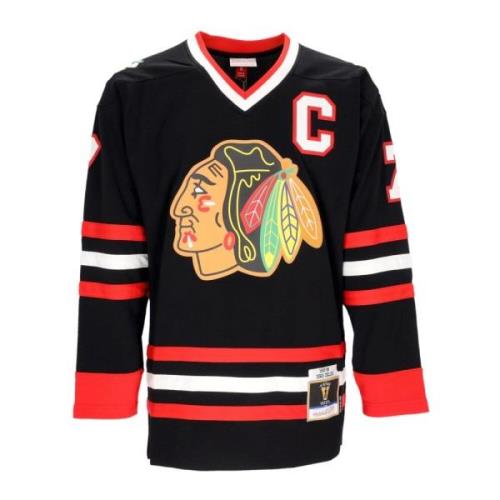 Mitchell & Ness Chicago Blackhawks Chelios Hockey Jacka Black, Herr