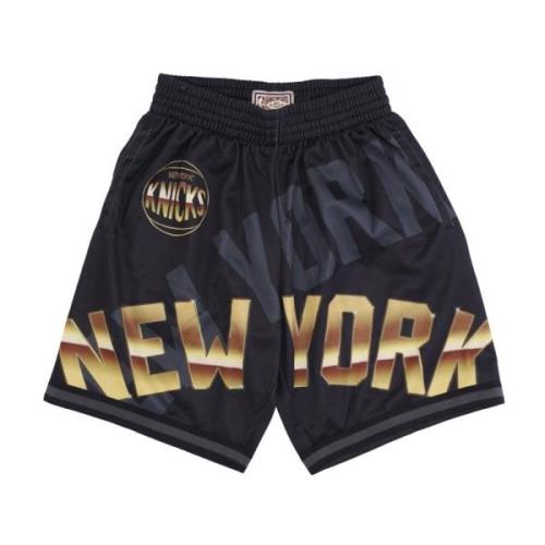 Mitchell & Ness NBA Big Face Basketball Shorts Black, Herr