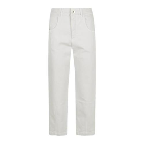 Eleventy Vintage Denim Pinces Byxor Gray, Dam