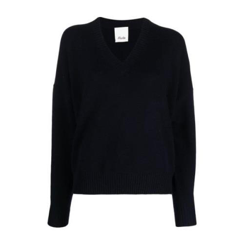 Allude V-neck Knitwear Black, Dam