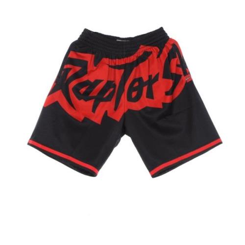 Mitchell & Ness Raptors Basketball Shorts Hardwood Classics Black, Her...