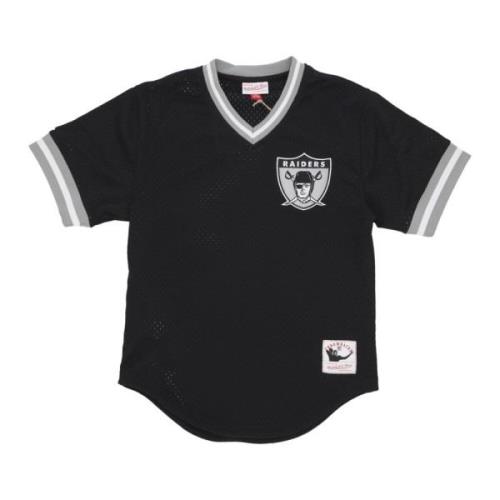 Mitchell & Ness Vintage NFL Mesh V-Neck Jersey Black, Herr