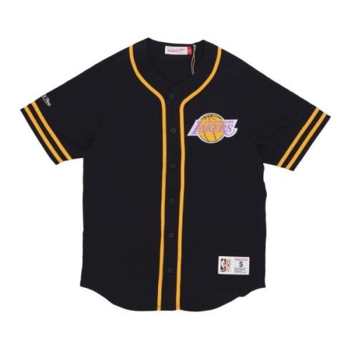 Mitchell & Ness NBA Mode Knappjacka Los Angeles Lakers Black, Herr